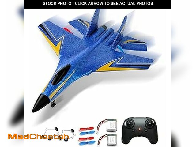 Lot 74-10899429 - crohorizon Remote Control Airplane for Kids, 2 Channels RC Planes Wireless Toy with 2 Batteries,2.4 ...