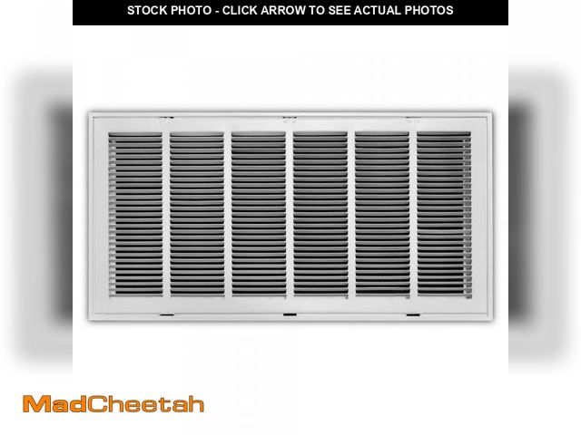 Lot 74-10162143 - Everbilt 30 in. x 14 in. Steel Return Air Filter Grille in White - UNUSED