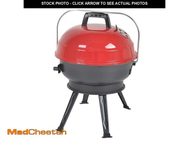 Lot 74-14242236 - (MISSING LEGS) 14 in. Portable Charcoal Grill in Red - USED