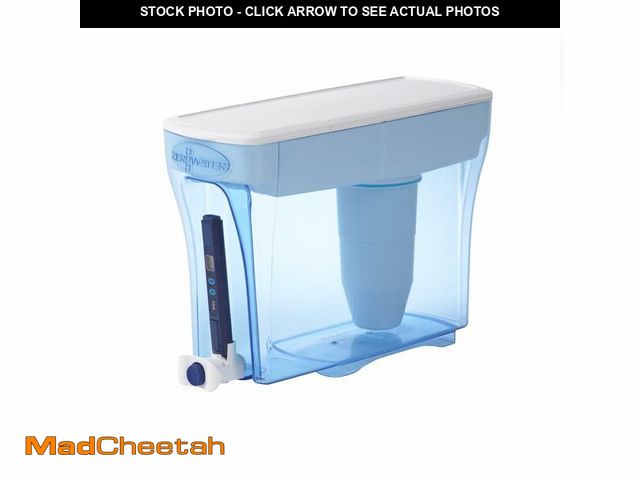 Lot 74-12609542 - ZeroWater 23-Cup Dispenser Ready-Pour 5-Stage Water Filter with 0 TDS Water Filter Ã¢â¬â IAPMO Ce...