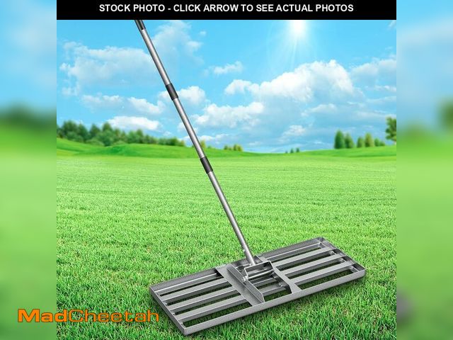 Lot 74-13927073 - Fuuner Lawn Leveling Rake, 30"x10" Heavy Duty Leveling Rake for Soil, Sand, Compost, Gravel, Steel L...