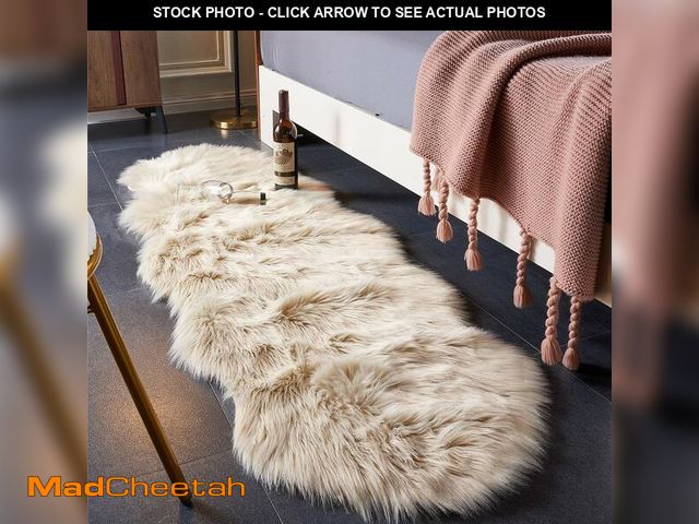 Lot 74-13949327 - EasyJoy Ultra Soft Fluffy/Fuzzy Shaggy Area Rug Faux Fur Chair Cover Seat Pad for Bedroom Floor Sofa...