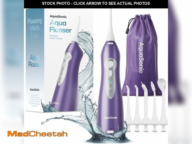 Lot 74-13540193 - AquaSonic Water Flosser - Cordless Rechargeable Water Flossers for Teeth Cleaning - Waterproof Aqua ...