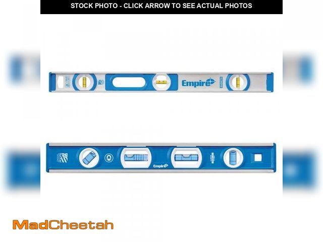 Lot 74-12141791 - Empire 24 in. Aluminum I-Beam Level With 12 in. Compact Box Level Set - UNUSED