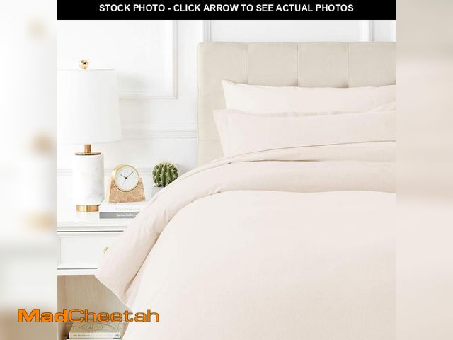 Lot 74-12313967 - TEXAS LINEN CO. 100% Egyptian Cotton Duvet Cover Queen Size, 600 Thread Count 3 PC Duvet Cover, Extr...