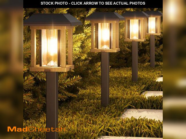 Lot 74-12222585 - XMCOSY+ Solar Pathway Lights Outdoor, 25 LM LED Garden Lights with Seed Glass, 2-Tone/Colour, Waterp...
