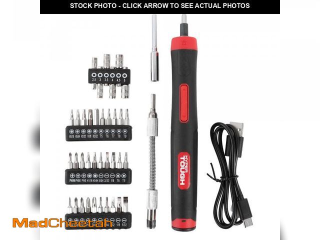 Lot 74-12426162 - Hyper Tough 45-Piece 4V RECHARGEABLE PRECISION SCREWDRIVER SET | BUILT-IN LED WORK LIGHT | USB-TYPE ...