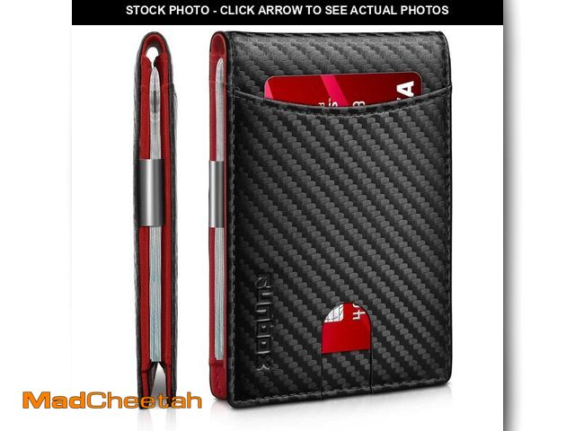 Lot 74-14213158 - RUNBOX Slim Money Clip Wallets for Men and Teen Boys RFID Blocking 11 Card Holder Minimalist Small L...
