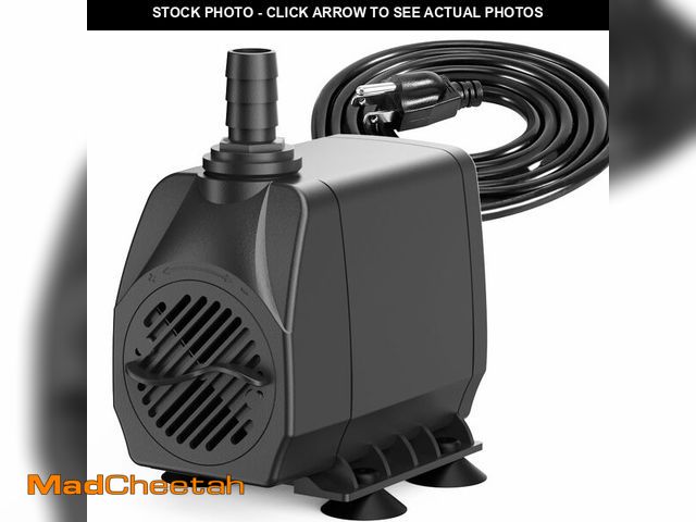 Lot 74-14210473 - Knifel Submersible Pump 660GPH with AUTO-Shut-Off 8.2ft High Lift for Fountains, Hydroponics, Ponds,...