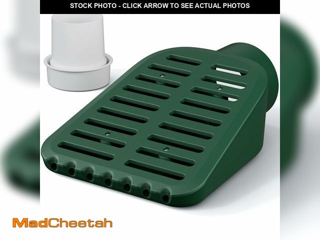 Lot 74-12322789 - 4in. Grate Yard Drain, Yard Drain Emitter for Sump Pump Discharge &amp; Downspout Extensions, 10" W ...