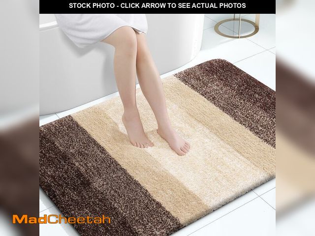 Lot 74-14270752 - OLANLY Large Bathroom Rugs Mat 47x32, Extra Soft Absorbent Microfiber Bath Rugs, Rubber Backing, Qui...