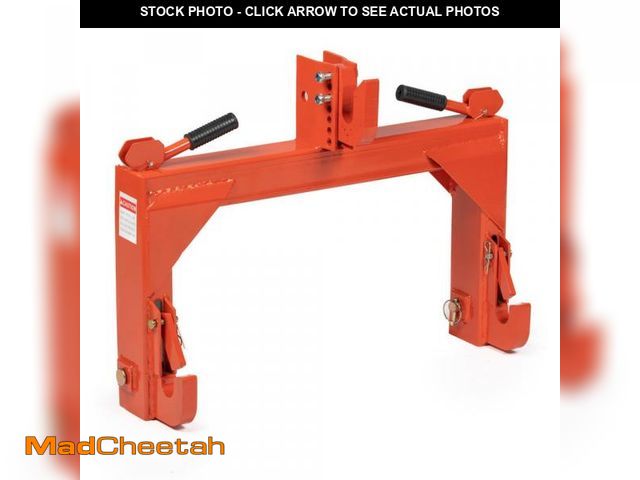Lot 74-12161534 - 3 Point Quick Hitch Adaption to Category 1 Tractors, 3000 LB Lifting Capacity, 27.5" Between Lower A...