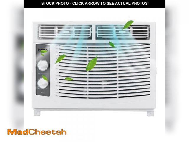 Lot 74-12359664 - Ktaxon Window Air Conditioner 5000 BTU, 7 temperature,2 cooling and fan settings,White - USED