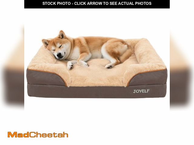 Lot 74-13777973 - JOYELF Orthopedic Dog Bed for Small to Medium Dogs, Foam Sofa Couch Bed, Bolster Waterproof Pet Bed ...