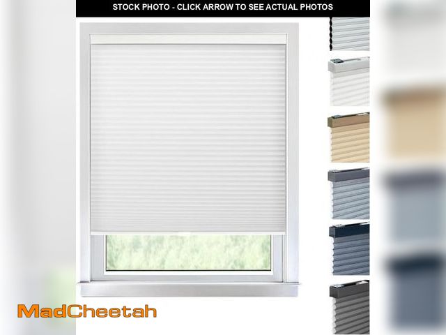 Lot 74-12399611 - CHICOLOGY Cellular Shade, Cordless, Honeycomb Blinds, Morning Mist, 54W x 64H, Blackout, Plastic &am...