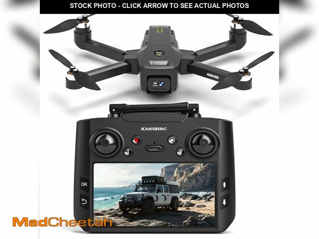 Lot 74-12603310 - GPS Drones with Camera for Adults 1080P, 4.5"LCD Screen Control and Follow Me, 5GHz FPV Real-Time an...