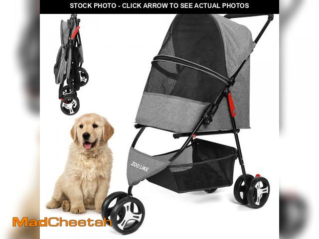 Lot 74-12479954 - Zoolike 3 Wheel Pet Stroller Cat Dog Stroller Foldable Jogging Travel Perros Carrier For Small Mediu...