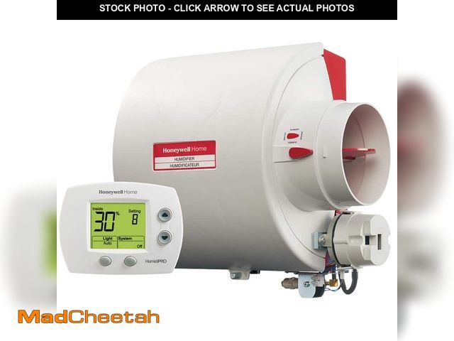 Lot 74-12692468 - Honeywell Home HE240D 16 Gallon Flow-Through Bypass Whole House Humidifier and Digital Humidistat - ...