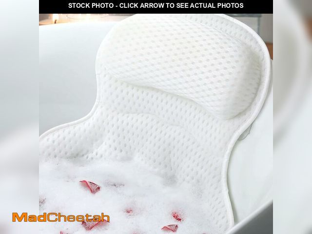 Lot 74-13712511 - Bath Pillow Bathtub Pillow, Luxury Bath Pillows for Tub Neck and Back Support, Bath Tub Pillow Headr...