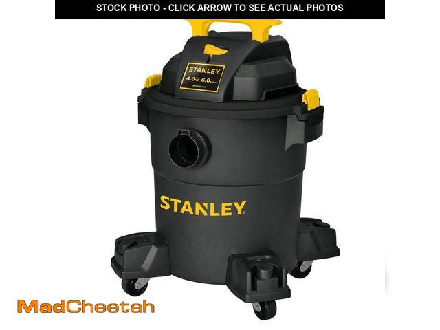 Lot 74-14560923 - Stanley 6 Gal. Wet/Dry Vacuum - 4 Peak HP Poly - UNUSED