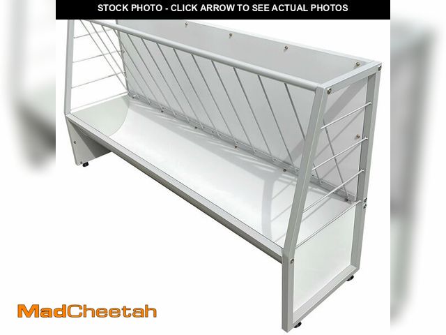 Lot 74-13664213 - BUYYAH 5 Ft Pasture Hay Feeder, Heavy Duty Galvanized Steel Livestock Hay Feeder, Outdoor Pasture Fe...