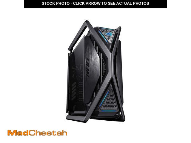 Lot 74-12894893 - ASUS ROG Hyperion GR701 EATX Full-Tower Computer case with semi-Open Structure, Tool-Free Side Panel...