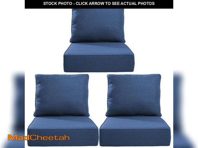 Lot 74-14223987 - Opohoro 22 in. W x 24 in. D x 6 in. T 6-Piece Water and Fade Resistant Outdoor Lounge Chair Replacem...