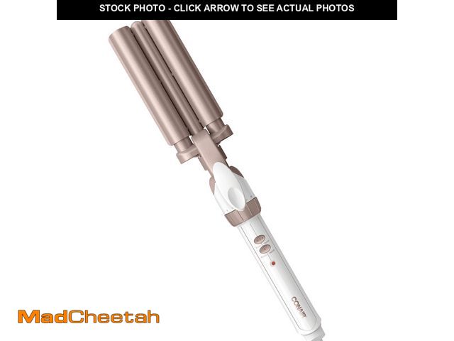 Lot 74-12860474 - Conair Double Ceramic 3-Barrel Curling Iron, Hair Curler for All Lengths - UNUSED