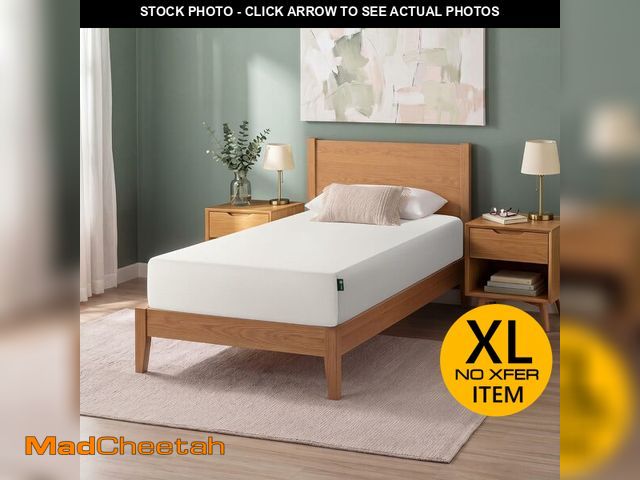 Lot 74-14610342 - Zinus 10 Inch Twin Green Tea Memory Foam Mattress, Medium Firm Feel - USED