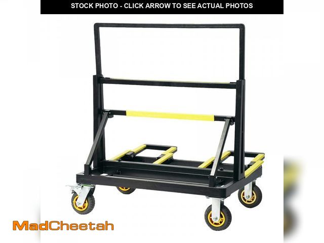 Lot 74-12414549 - VisHomeYard Folding Drywall Cart, 2200LBS Load Capacity, Sheetrock Dolly, Drywall Cart, Plywood cart...