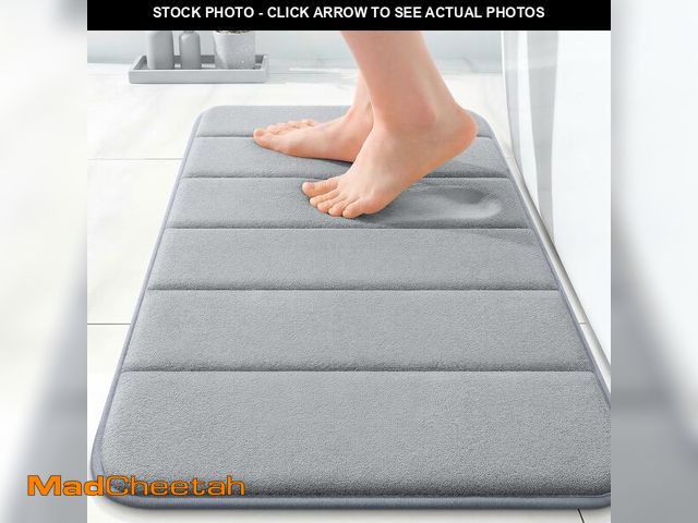 Lot 74-14151164 - OLANLY Memory Foam Bath Mat 35x16, Super Soft Absorbent Bathroom Rugs, Quick Dry, Machine Washable S...