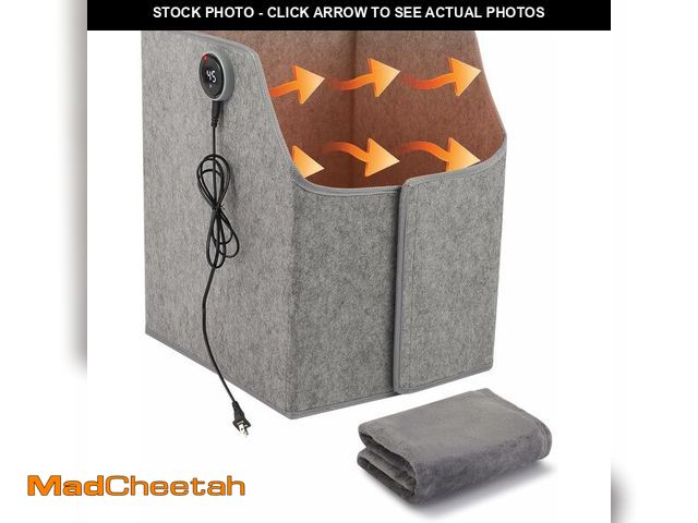 Lot 74-13583251 - Juilsioa Under Desk Heater with Blanket, Foldable Space Heater with Timer &amp; Thermostat, Electric...