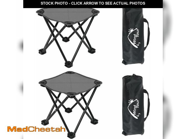 Lot 74-13041819 - (MISSING ONE) Wind Tour Portable Folding Camping Stool Outdoor Camping Lightweight Samll Chair for F...
