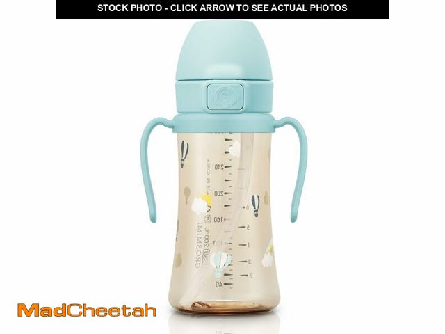 Lot 74-13950264 - GROSMIMI Flip Top Spill Proof Sippy Cup, PPSU, BPA Free, 10 oz, Stage 2 Straw for Toddlers (Air ball...