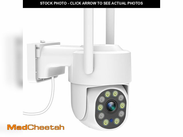 Lot 74-12697567 - 4K Outdoor Security Camera, 8MP 2.4G/5G WiFi &amp;Wired Cameras for Home Security, 360ÃÂ° View Pan ...