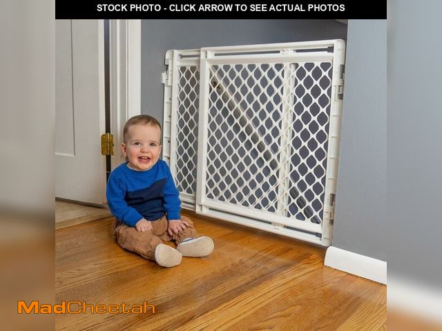 Lot 74-13734042 - Toddleroo by North States - Stairway Secure Baby Gate: Plastic Baby Gate for Stairs &amp; Doorways -...