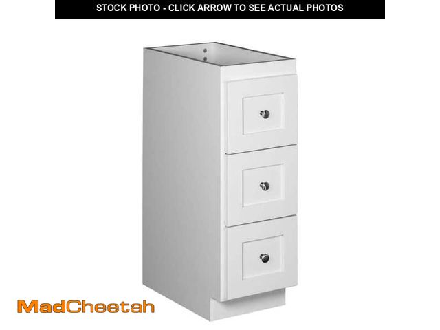 Lot 74-12584492 - Ultraline 12 in. W x 21 in. D x 34.5 in. H Simplicity Vanity Bridges and Side Cabinets without Tops ...