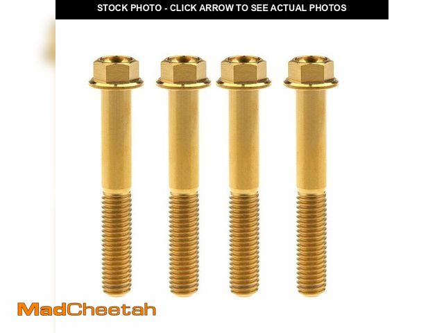 Lot 74-13631680 - Wanyifa Titanium Hex Small Flange Head Bolt M8 15 20 25 30 35 40 45 50 55 60 65mm x1.25mm for Pack o...