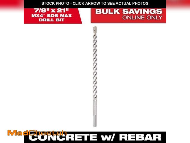 Lot 74-13692276 - *SCRATCHED* Milwaukee SDSMAX 4CT MX4 7/8 in. x 16 in. x 21 in. *SCRATCHED*  - USED