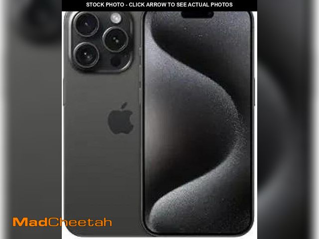Lot 74-11974692 - Apple iPhone 15 Pro, 512GB, Black Titanium - Unlocked (Renewed Premium) - USED