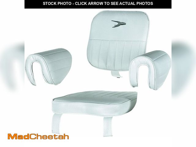 Lot 74-13087932 - Wise 8WD1007-2-710 Captains Chair Cushion Set Only, White - UNUSED