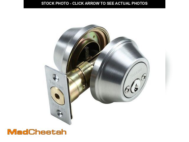 Lot 74-12746243 - TOLEDO Double Cylinder Satin Stainless-Steel Deadbolt - UNUSED