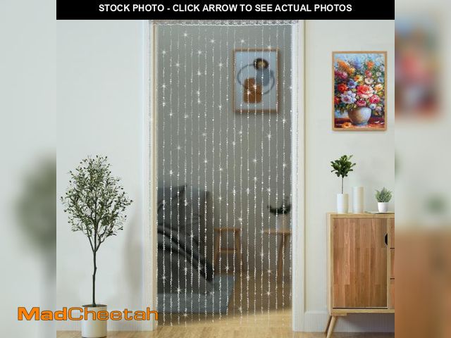 Lot 74-12444639 - YaoYue Crystal Beaded Curtain Door Curtains Room Divider Hanging Diamond Acrylic Beads for Doorway H...