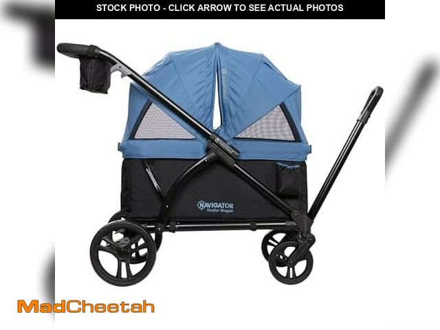 Lot 74-13844366 - Baby Trend Navigator 2-in-1 Stroller Wagon, Dash Blue - USED