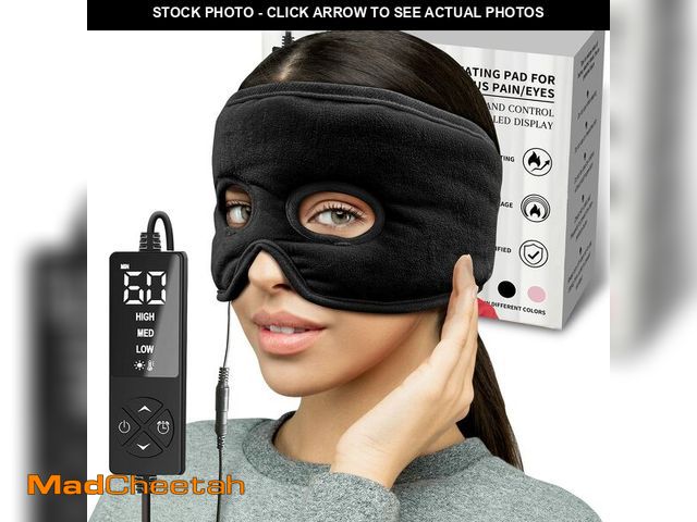 Lot 74-14211429 - Moist Heat Sinus Pressure Relief Mask with 3 Heat Settings, Extra Large Face Heating Pad for Eyes, S...