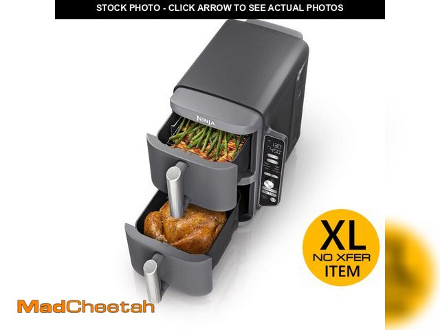 Lot 74-14193188 - NINJA Double Stack Xl 10 Qt. 2-Basket Air Fryer With 6 in 1 Cooking Programs, Cooks 4-Foods at Once,...