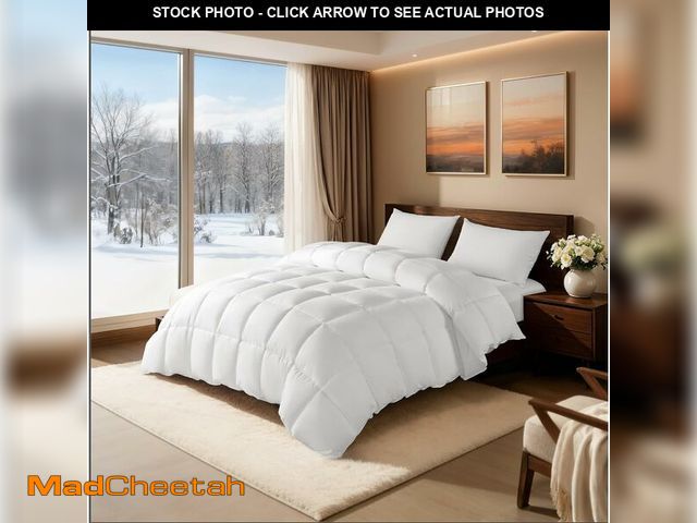 Lot 74-13584026 - LBRO2M Canadian Luxury Goose Down Comforter Queen Size, 75% Goose Down 850+ Fill Power Duvet with 12...