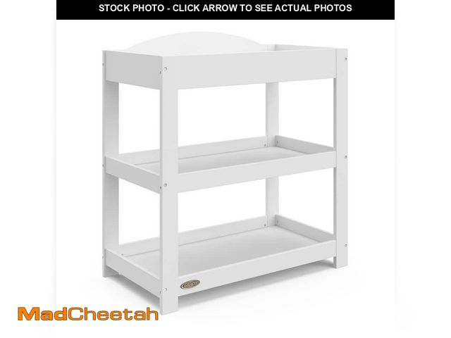 Lot 74-13821461 - Graco Customizable White Changing Table with Water-Resistant Changing Pad - UNUSED