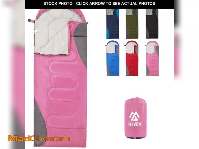 Lot 74-12306045 - Elevon Sleeping Bag for Adults Teens Kids Cold Warm Weather, Portable Waterproof &amp; Lightweight, ...