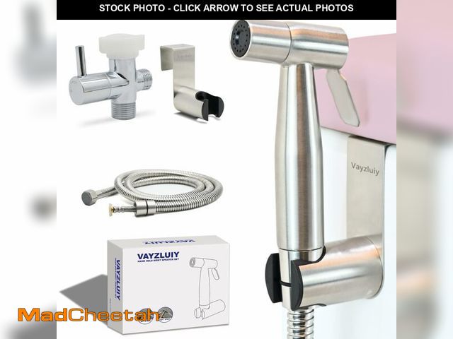 Lot 74-13955636 - Vayzluiy Handheld Toilet Bidet Sprayer for Toilet-Adjustable Water Pressure Control with Bidet Hose ...